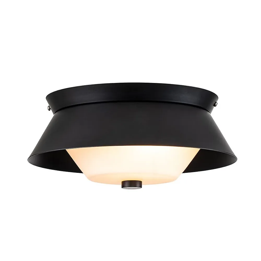Clearance Elstead Lighting Bowtie Plafonnier à 2 Lmumières - Noir Mat