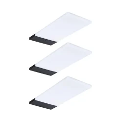 Outlet Paulmann Éclairage sous-meubles LED Bredo Détecteur de proximité Kit de 3 3x2,5W 80x190mm 3x180lm 230/12V Noir