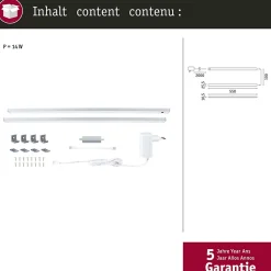 Paulmann Spot Sous Meuble<Éclairage sous-meubles LED Inline Kit de démarrage Tunable White 2x6W 550x26mm 2x500lm 24V Chrome mat
