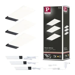 Paulmann Spot Sous Meuble<Éclairage sous-meubles LED Bredo Détecteur de proximité Kit de 3 3x2,5W 80x190mm 3x180lm 230/12V Noir