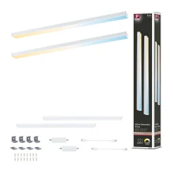 Paulmann Spot Sous Meuble<Éclairage sous-meubles LED Inline Kit d'extension Tunable White 2x4W 350x26mm 2x350lm 24V Blanc dépoli