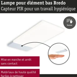 Paulmann Spot Sous Meuble<Éclairage sous-meubles LED Bredo Détecteur de proximité Kit de 3 3x2,5W 80x190mm 3x180lm 230/12V Argent