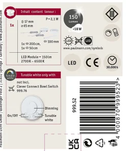 Best Paulmann Clever Connect Spot LED Disc Tunable White 2,1W Blanc dépoli