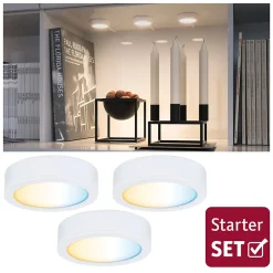 Paulmann Spot Sous Meuble<Clever Connect Spot LED Disc Tunable White 3x2,1W 12VA Blanc dépoli