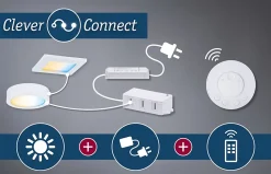 New Paulmann Clever Connect Spot LED Mike Tunable White 2W Chrome mat