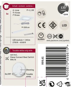Paulmann Spot Sous Meuble<Clever Connect Spot LED Pola Tunable White 2,5W Blanc dépoli