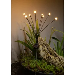 Best Galix Solaire Décoration solaire style bouquet 8 boules- Hauteur 69cm- 4 Lumens