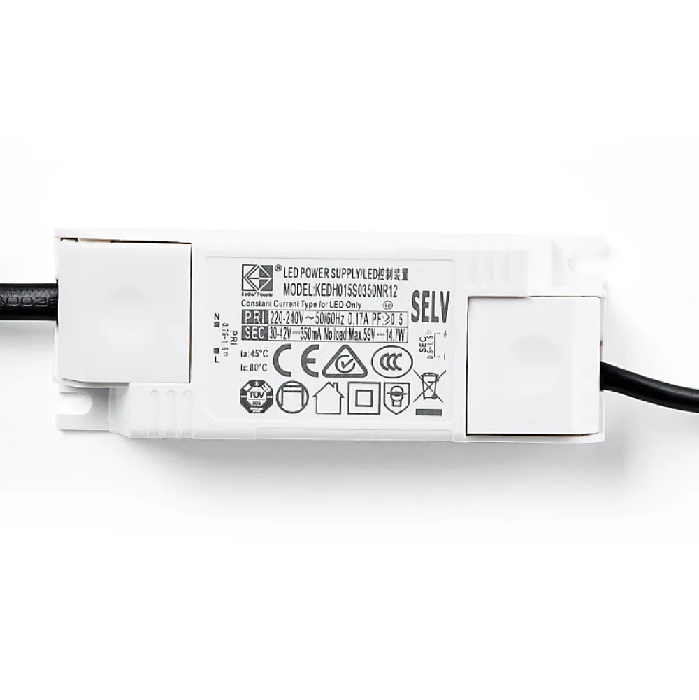 Alpinaluz Downlight LED 15W, température de couleur réglable, rond, utilise une puce Osram et un pilote KGP, Blanc