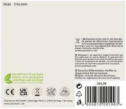 Clearance Paulmann Eco-Line Filament 230 V Bougie LED E14 525lm 2,5W 3000K Clair