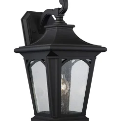 Best Elstead Lighting Elstead Bedford - Grande lanterne murale à 1 ampoule - Fini noir mystique, E27