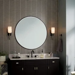 Best Elstead Lighting Elstead Kichler Solia Applique murale contemporaine nickel brossé, noire 3000 K IP44 1x G9