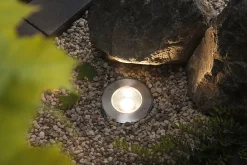 Best Paulmann Encastré de sol LED Vanea résistant à l'eau de mer IP67 rond 100mm 3000K 3,5W 160lm 230V 93 Alu Aluminium