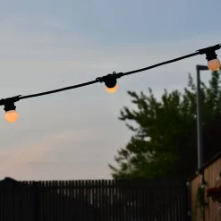 3M France Guirlande Lumineuse Extérieure<Guirlande Guinguette E27 - prolongeable - sans ampoule - Chromex