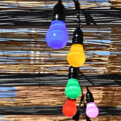 3M France Guirlande Lumineuse Extérieure<Guirlande guinguette Java E27 - prolongeable - Chromex