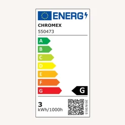 3M France Guirlande Lumineuse Extérieure<Guirlande guinguette Java E27 - 5m prolongeable - Chromex