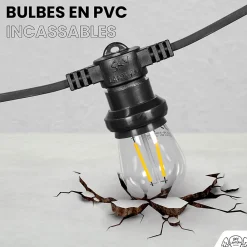 Clearance Skylantern Guirlande Guinguette 30M Filament LED 90 Bulbes