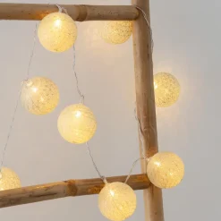 Atmosphera Créateur D'Intérieur Guirlande Lumineuse Intérieure<Guirlande LED - 20 boules - vert céladon - L435 cm - Atmosphera
