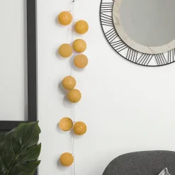 Atmosphera Créateur D'Intérieur Guirlande Lumineuse Intérieure<Guirlande LED 20 boules - jaune ocre L435 cm - Atmosphera