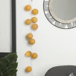 Atmosphera Créateur D'Intérieur Guirlande Lumineuse Intérieure<Guirlande LED 20 boules - jaune ocre L435 cm - Atmosphera