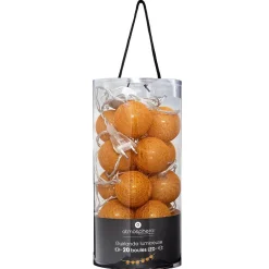 Atmosphera Créateur D'Intérieur Guirlande Lumineuse Intérieure<Guirlande LED 20 boules - jaune ocre L435 cm - Atmosphera