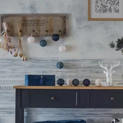 Atmosphera Créateur D'Intérieur Guirlande Lumineuse Intérieure<Guirlande LED à piles 10 boules- Bleu- Atmosphera