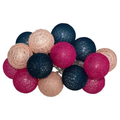 Best Atmosphera Créateur D'Intérieur Guirlande LED à piles 16 boules- Multicolore- Atmosphera