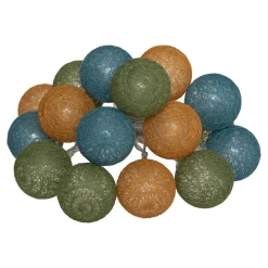 Best Atmosphera Créateur D'Intérieur Guirlande LED à piles 16 boules- Multicolore- Atmosphera