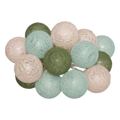 Atmosphera Créateur D'Intérieur Guirlande Lumineuse Intérieure<Guirlande Led pile 16 boules Army D3,5cm - Atmosphera