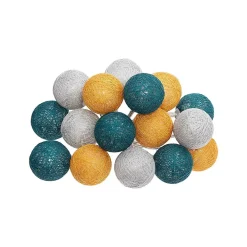 Atmosphera Créateur D'Intérieur Guirlande Lumineuse Intérieure<Guirlande Led pile 16 boules Tropi D3,5cm - Atmosphera