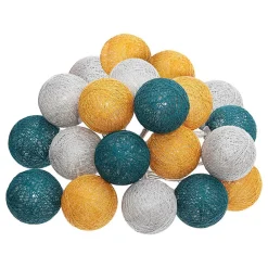 Atmosphera Créateur D'Intérieur Guirlande Lumineuse Intérieure<Guirlande Led secteur 20 boules tropical D6cm - Atmosphera