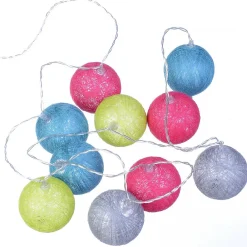 Atmosphera Guirlande lumineuse 10 lampions Multicolore
