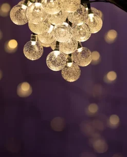 Best Näve Guirlande lumineuse d'extérieur avec boules décoratives en VERRE, longueur 868 cm, blanc chaud