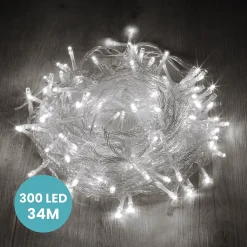 Clearance Skylantern Guirlande Lumineuse 34m Câble Transparent 300 Leds Blanc froid