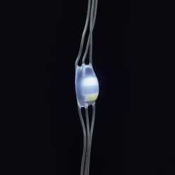 Rideau Lumineux<Guirlande lumineuse rideaux 380 LED IP44 6W blanc chaud L.6m câble argent