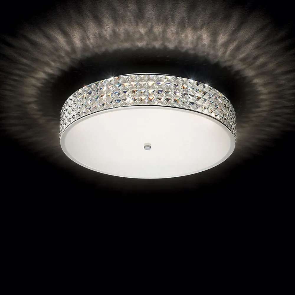 Best Ideal Lux Roma - Grand plafonnier à 9 ampoules au fini chrome, G9