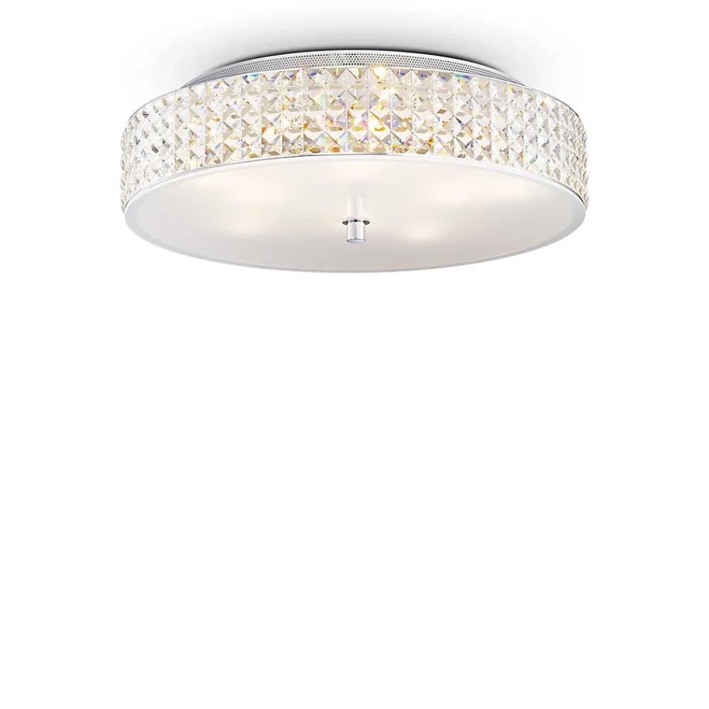 Best Ideal Lux Roma - Grand plafonnier à 9 ampoules au fini chrome, G9
