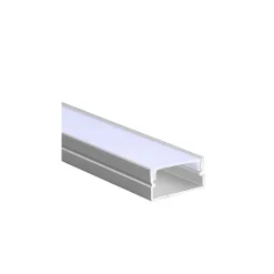 Best Alcapower Kit Profilé Linéaire en Aluminium pour bande LED 220V avec couvercle opaque 2m, 4 capuchons et 4 supports