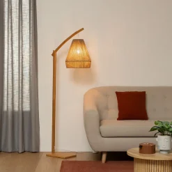 Atmosphera Créateur D'Intérieur Lampadaire Intérieur<Lampadaire arc Palm - bambou H158 cm - Atmosphera