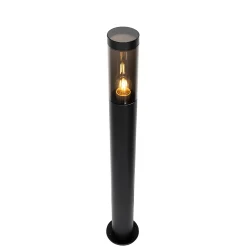 Sale Qazqa Lampadaire d'extérieur moderne noir 80 cm IP44 - Rox