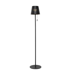 Best Qazqa Lampadaire d'extérieur noir avec LED à intensité variable sur 3 niveaux sur énergie solaire - Ferre