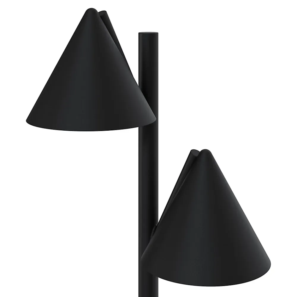 Best GoodHome Lampadaire Eriksson taille M LED intégrée 1200lm 17W IP44 noir