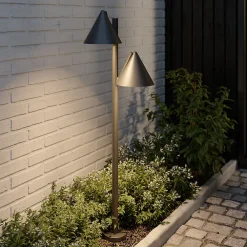 Best GoodHome Lampadaire Eriksson taille M LED intégrée 1200lm 17W IP44 noir
