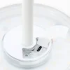 Best Brilliant Lampadaire extérieur MACOBO blanc mat acier inoxydable/acrylique - LED intégrée 3,4W