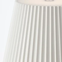 Best Brilliant Lampadaire extérieur MACOBO blanc mat acier inoxydable/acrylique - LED intégrée 3,4W