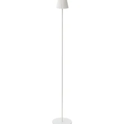 Best Brilliant Lampadaire extérieur MACOBO blanc mat acier inoxydable/acrylique - LED intégrée 3,4W