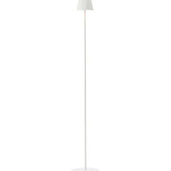 Best Brilliant Lampadaire extérieur MACOBO blanc mat acier inoxydable/acrylique - LED intégrée 3,4W
