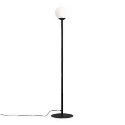 Aldex Lampadaire métal et verre Pinne Noir H 162 cm-