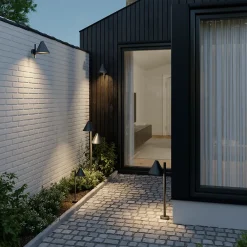 Discount GoodHome Lampe à piquer extérieure Eriksson LED intégrée 300 lm IP44 noir vendue par 3 pièces