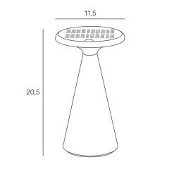Discount Corep Lampe à poser au sol d'extérieur solaire rechargeable Belem LED intégrée vert 1.6W