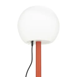 Xanlite Lampe Extérieure<Lampe à poser POP - boule terracota rechargeable en métal LED IP44, 400 lumens, CCT et dimmable, hauteur ajustable